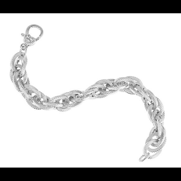 Judith Ripka Verona 925 Large Link Bracelet - Picture 6 of 9